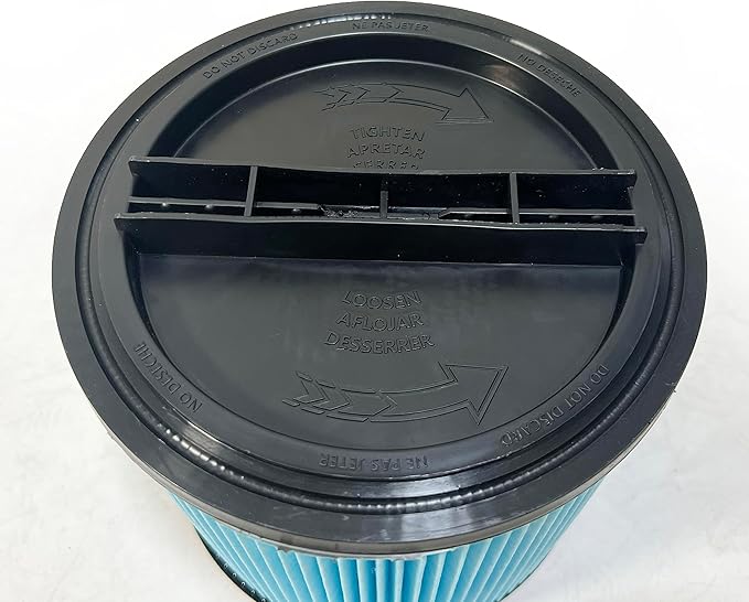 Nispira 90350 90304 90344 High Performance Filter Cartridge Replacement For Shop-Vac Wet Dry Vacuum Nanofiber with Lid, 2 Packs