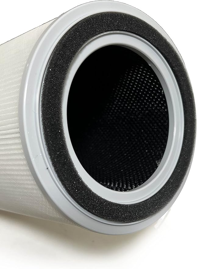 Nispira 3-in-1 True HEPA with Activated Charcoal Replacement Filters, Compatible with TOPPIN TPAP001 Air Purifier Comfy Air C2, 1-Pack