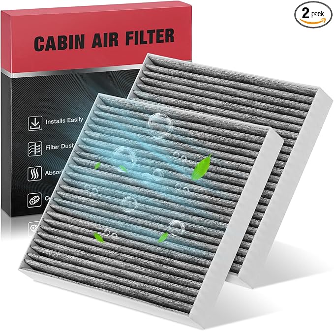 BDFHYK 2PCS PC99594P Cabin Air Filters with Activated Carbon Compatible with Hyundai 2021-2023 Elantra/Santa Fe, 2020 Sonata, 2022-2023 Tucson, Compatible with Kia 2021-2023 K5/ Sorento
