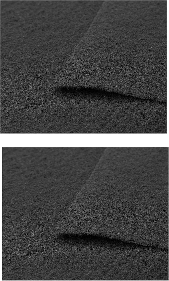 CFS – Pack of 2, Premium Activated Carbon Infused Filter Pad – Cut to Fit for Aquariums and Pond – Fresh and Filtered Air for Indoor, Home Filtration – Charcoal Air Filter Sheet – 18" x 10" – Black