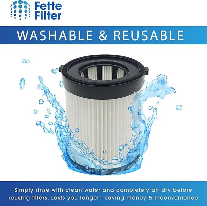 Fette Filter - FSV001 Hepa Filter Replacement Compatible with Fabuletta FSV001 FSV101 Girnoor G165 G160 Afoddon A300 Vacuum, Made of Premium Hepa Material Pack of 4