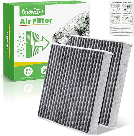 2-Pcs Cabin Air Filter for Honda Accord, Civic, CRV, HRV, Clarity, CRZ, Insight, Odyssey, Fit Acutra MDX, RDX, TLX, INTEGRA Car Replacement for CF11182 CP182 Essential Automotive Accessories