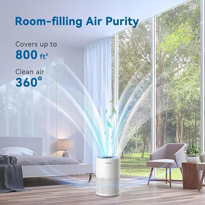 Tailulu Official AP050 AP052 Air Purifier Replacement Filter, 3-in-1 Air Purifier Filter, True H13 HEPA Filter, 2Pack