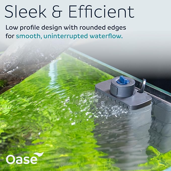 OASE EcoFlow 60 Internal Aquarium Filter, for Freshwater and Saltwater Tanks Up to 15 Gallons, Quiet, Customizable Water Flow, Multi-Stage Filtration