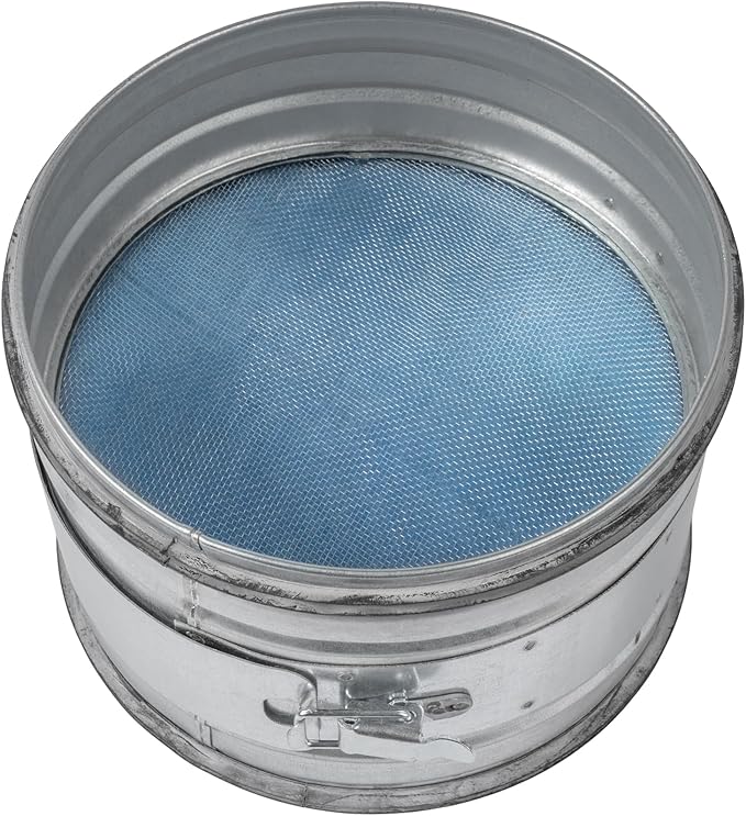 Vent Systems 8" Inch Inline Air Filter - Duct Filter - G4 Class Filtration Purifier System with Steel Mesh Screen - Air Vent Filters for Dust Collection/Air Purification - Rigid/Flexible Vent Hose