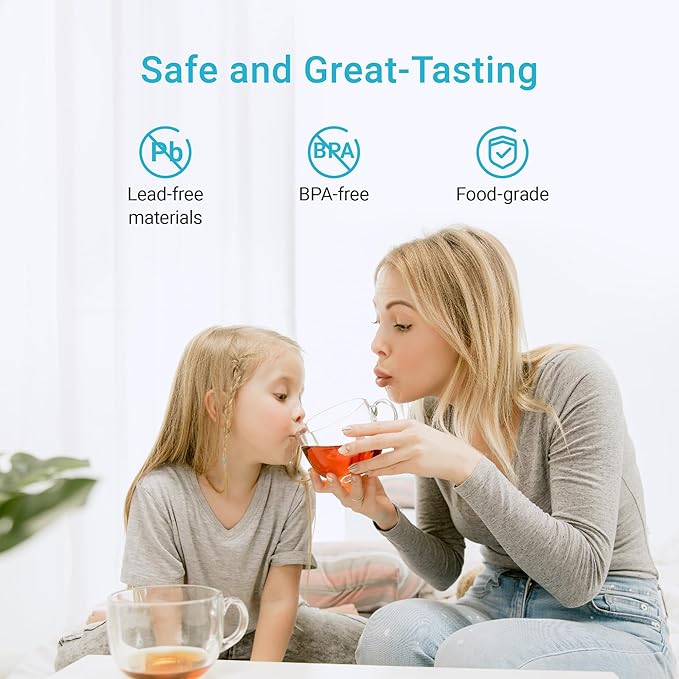 AQUA CREST Alkaline Faucet Water Filter, Replacement for Brita® Filter, Increase PH, Brita® Filter Replacement, 36311 On Tap Water Filtration System, FR-200, FF-100, 3 Packs