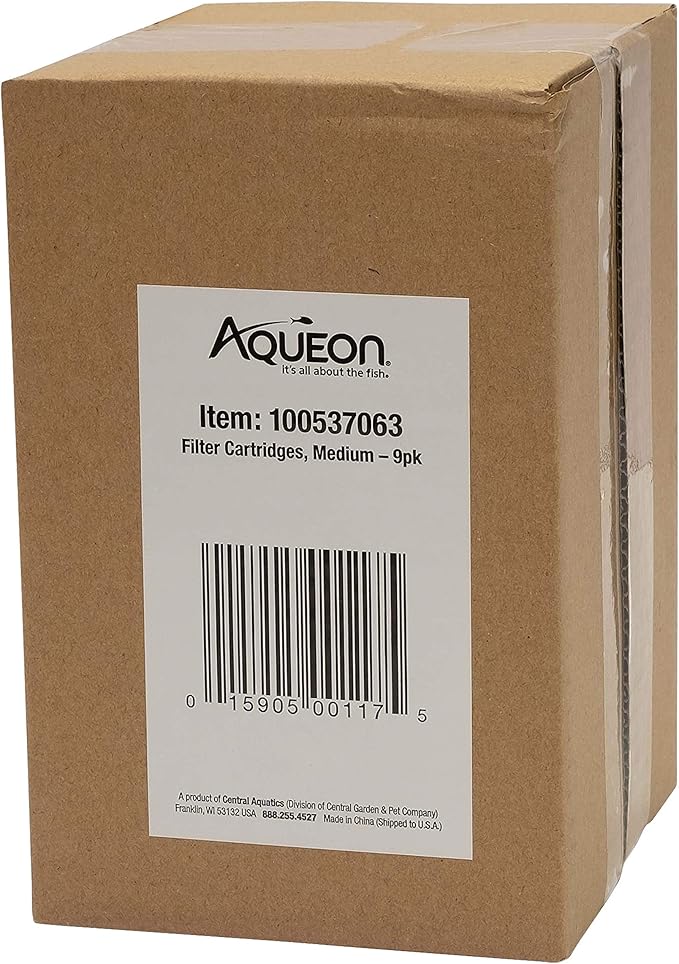 Aqueon Aquarium Fish Tank Replacement Filter Cartridges Medium - 9 pack