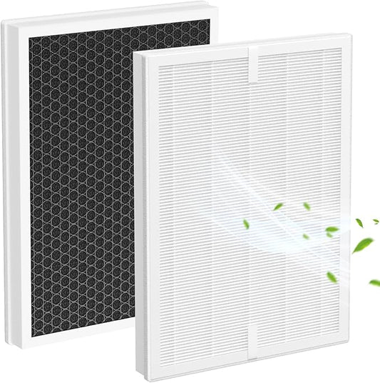 2 Pack A7 & E-400 Filter for VEWIOR ClearAir-A7 Air Purifier & AromaRoom H14 E-400 Air Purifier, H14 True HEPA and Efficiency Activated Carbon Filter, Replace Part #PF001#APVEC07-P1