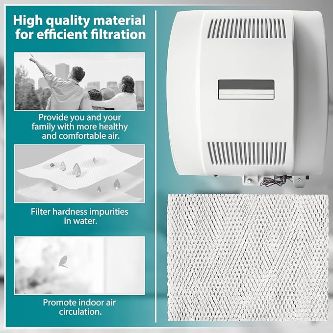 HASMX HC26A1008 Replacement Humidifier Filter Pad for Honeywell HE360, HE-360, HE200A, HE260A, HE260B, HE265A, HE265B, ME360, HE360A, HE360B, HE365A, HE365B Replaces Part Numbers RP3162, A35W (1-Pack)