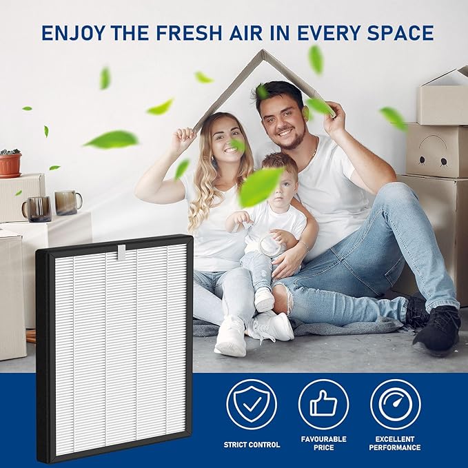 ProHEPA 9000 True HEPA Filters Replacement Compatible with VEVA ProHEPA 9000 Air Cleaner Purifier, Including 3 Pack True HEPA Filters Only