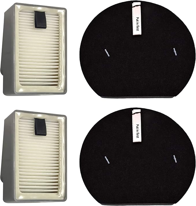 Fette Filter - Filter Set Compatible with Bissell ICON Pet Cordless Stick Vacuums Compare to Part # 1621427 &1621616 & 1621064 & 2792 (2 Pre & 2 Post Motor Filters)