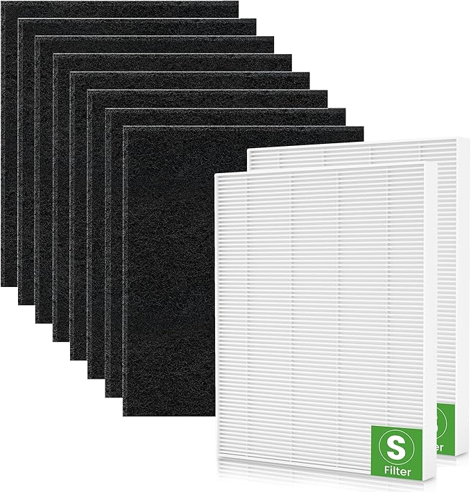 C545 Replacement Air Filters Compatible with Winix C545 Air Purifier, Ture Air Filter S, Part number 1712-0096-00 | 2522-0058-00,2 H13 True & 8 Activated Carbon Filters