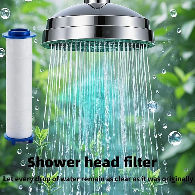 Showerhead Filters, 10 Pcs, Ion Shower Drops Head Filter, PP Cotton Filtered Shower Handheld, Filter Element Multiple Specifications, Suitable for Different Models of Shower Heads (White, 9cm/3.54in)