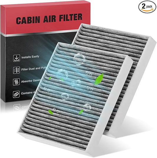 BDFHYK 2PC CF12157 Cabin Air Filter with Activated Carbon Compatible with Toyota 2019-2022 Avalon/ 2018-2022 Camry/ 2020-2022 Highlander, Compatible with Lexus ES250 ES350 RX350 RX350L RX450h