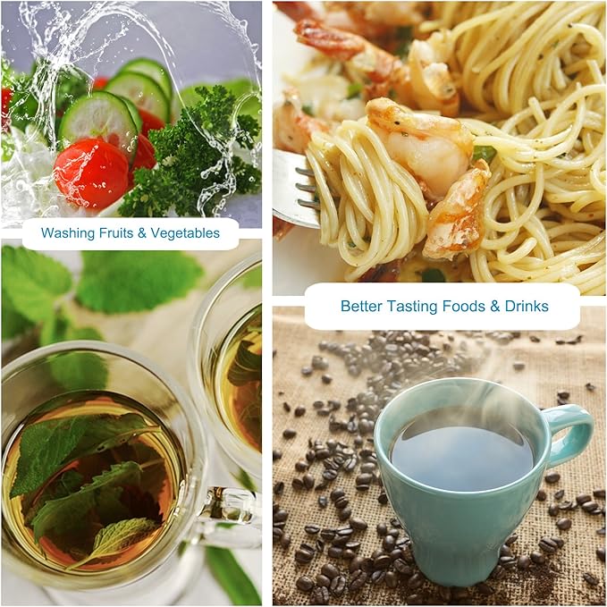 APEX Under Sink Drinking Water Filter - 3 Stage Inline Under Kitchen Counter Purification System - Max Flow Brushed Nickel Faucet