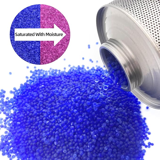 800 Gram Gun Safe Dehumidifier, 1 Pack of 1.77 LBS Rechargeable Dehumidifier Blue to Pink Silica Gel Desiccant Moisture Absorbers, Dehumidifiers for Room, Bedroom, Safe, Closet, Bathroom, Car