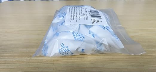 O2frepak 50 Gram(10Packs) Food Grade Moisture Absorbers Silica Gel Packs Desiccant for Storage,Food Safe Dessicant Silica Gel Packets for Moisture Storage Control