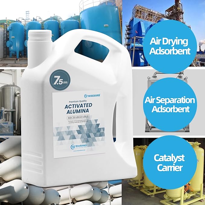 15 LBS Activated Alumina, Alumina Desiccant Great for Filament Drying, Reusable Dessicant Dehumidifiers Desiccant Moisture Absorber Prevent Wet Filament