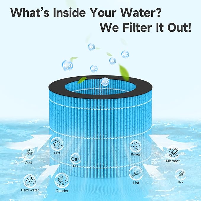 2 Pack PEHUMEVA Replacement Humidifier Filter Compatible with Pure Enrichment MistAire Eva - Mist-Free Evaporative Humidifier (2.8L) (Model: PEHUMEVA)