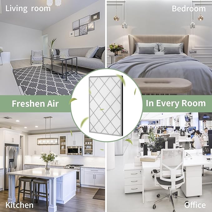 HE601 Replacement Filter for Shark Air Purifier 6 Fan, Compatible With Shark HE601 & HE602 Air Purifier,3 in 1 H13 True HEPA Activated Carbon Filter, Part# HE6FKPET, HE6FKBAS,HE6FKPRO, 1 PACK