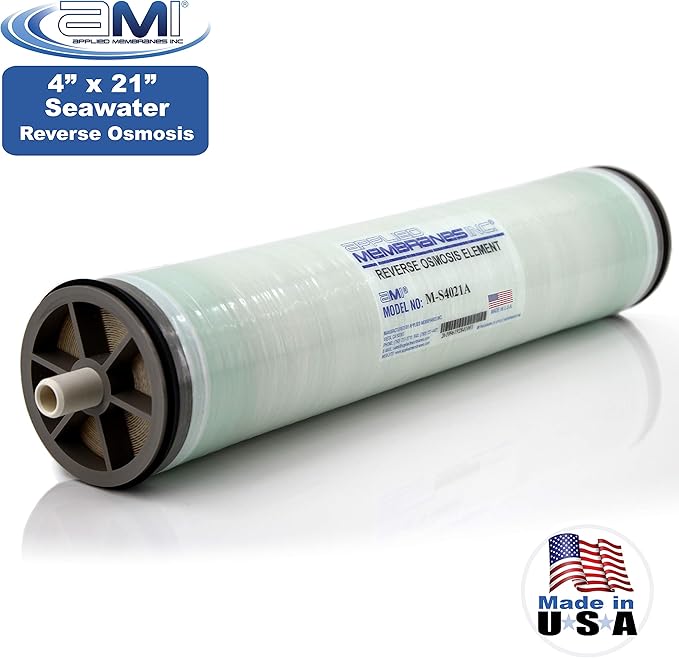 4" x 21" Seawater RO Membrane | Watermaker Replacement Membrane | 800 GPD SWRO | Applied Membranes, Inc. M-S4021A (4" x 21")