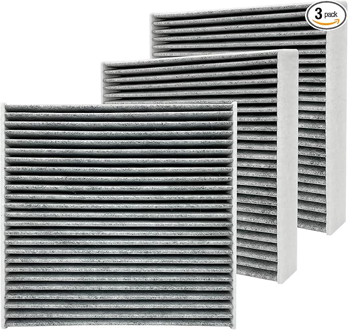 3 Pack HMF157 Cabin Air Filter for AVALON, CAMRY, COROLLA, PRIUS, PRIUS PRIME, RAV4, ES350, RX350, RX350L, RX450H, RX450HL, CX-9, Replace 87139-0E040, TK48-61-J6X