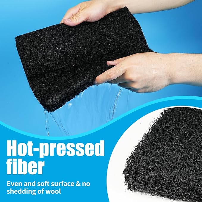 AQUANEAT Aquarium Activated Carbon Filter Media Pad for Fish Tank Pond Canister Filter (10.5" x 72")