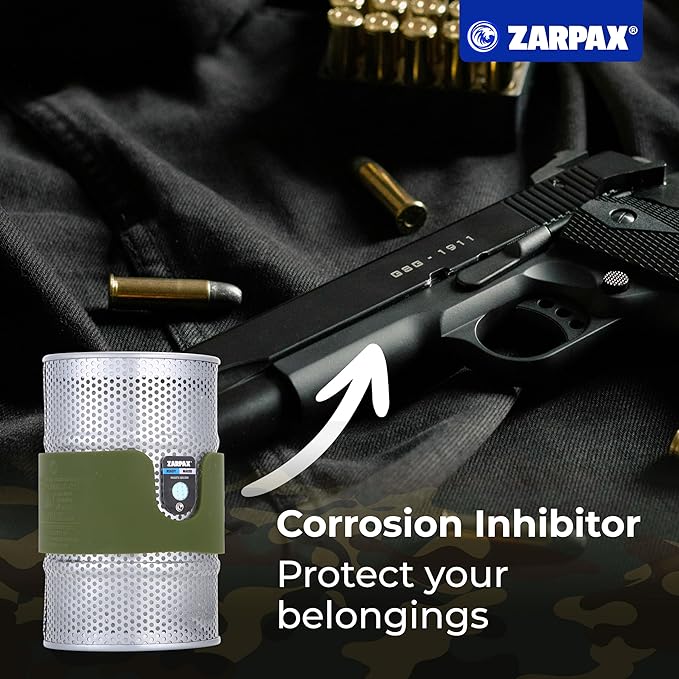 Premium 7oz Desiccant Canister for Gun Safe – Reusable Gun Safe Dehumidifier Can, Moisture Absorber for Gun Safes, Silica Gel Canister for Safe Humidity Control