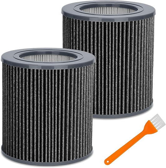 2 Pack Air Mini Replacement Filters Compatible with MolekuleAir Mini & Air Mini+ Air Purifiers, 3-in-1 High-Efficiency True HEPA Replacement Filter (Black, 2 Pack Replacement Filters)