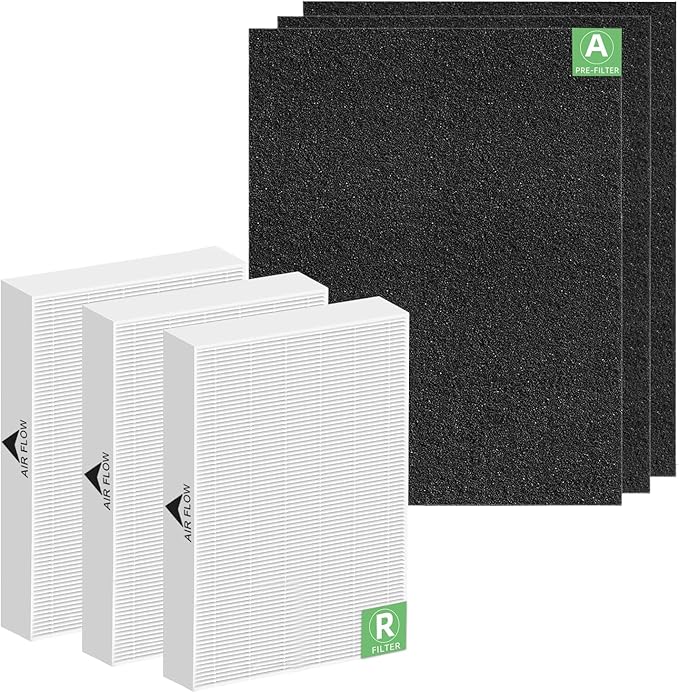 6 Pack HPA300 Filter Replacement for Honeywell HPA300 Series Air Purifiers HPA300, HPA300VP, HPA304, HPA3300, Replace HRF-R3