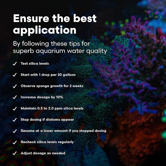 Brightwell Aquatics SpongExcel – Ionic Silica Solution for Marine Sponge & Gastropod Growth in Marine Aquariums, Boosts Water Quality, 20 L