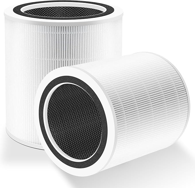 Core 400S Replacement Filter for LEVOIT Core 400S Smart WiFi Air Purifier, Funmit 3-in-1 H13 True HEPA Replacement Filter, Compared to Part # Core 400S-RF, 2 Pack, White
