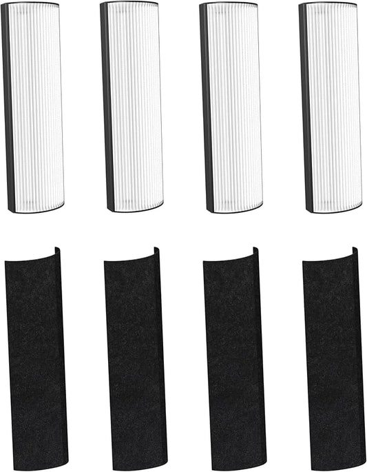 Nispira 2-in-1 True HEPA Replacement Filter PETWRFIL For Pure Enrichment PureZone Elite 4-IN-1 Tower Air Purifier PEAIRTWR. 4 Packs