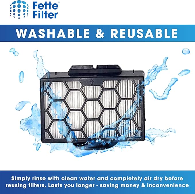 Fette Filter - XHPCZ350 Hepa Vacuum Filter Compatible with Shark Canister Vacuum Models CZ351, CZ2001 Compare to Part #XHPCZ350 - Pack of 1