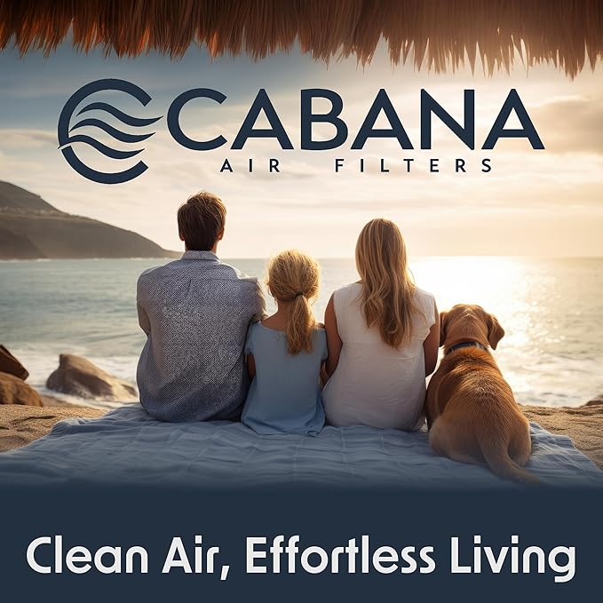 Cabana Filters 18x20x1 AC Furnace Air Filter, Merv 11 Capture Unwanted Particles, Pleated Furnace Filter HVAC AC Filters - Made in the USA - 6 Pack