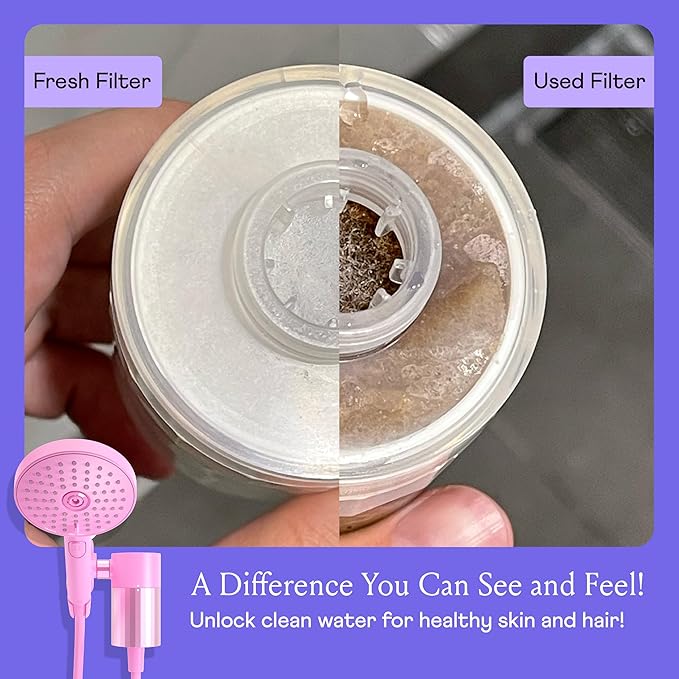 Sproos - Shower Filter Cartridge Replacement - 2-Stage Filtration - Cleaner, Safer Shower Water - Reduces Chlorine & Heavy Metals - Long-Lasting & Easy to Install