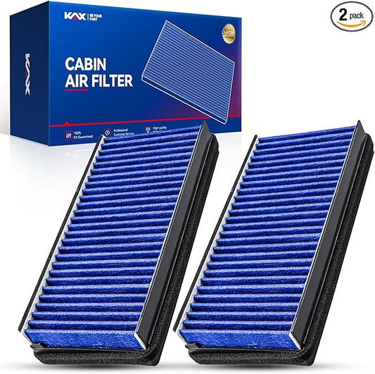 KAX Premiun Cabin Air Filter CF10136 Replacement for Rendezvous 2002-2007, Uplander 2005-2008,Venture,Aztek 2001-2005,Montana 2001-2006, Strong Adsorption w/Upgraded Activated Carbon,Pack of 2