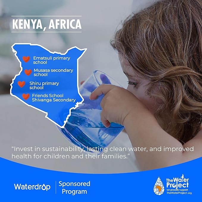 Waterdrop Remineralization Filter WD-MNR35, 1/4" Quick Connect Mineral Filter for Reverse Osmosis System, Restore Essential Minerals for RO System, RO Mineral, Under Sink Water Filtration