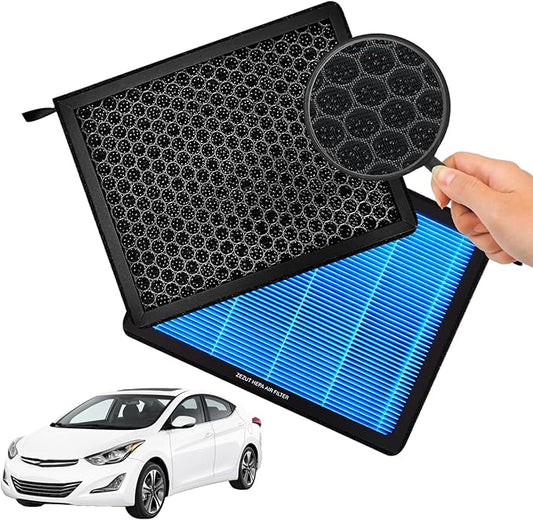 Cabin Air Filter CF10728 Fits Hyundai 2008-2011 Accent, 2007-2016 Elantra, 2014-2018 Kia Forte, 2014-2017 Forte Koup, 2014-2018 Forte5, Honeycomb Structure and Activated Carbon(1 Pack)