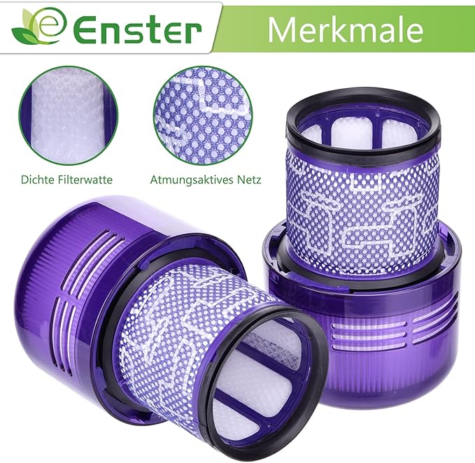 Replacement Filters for Dyson V11 Animal, V11 Torque Drive, V11 Extra Vacuum 3 Pack Filters Replacement for V15 Detect V15s Detect Submarine Vacuums Replace Part # 970013-02