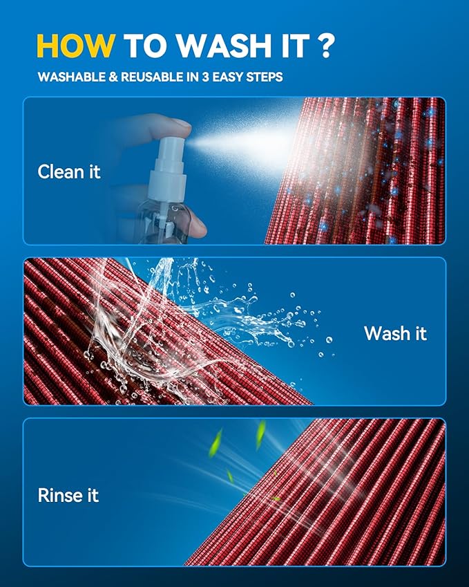 PHILTOP Universal Clamp-On Air Intake Filter, High Performance,Premium Washable Replacement Air Filter: High Flow Air Filter 3.5" 89 mm Inlet