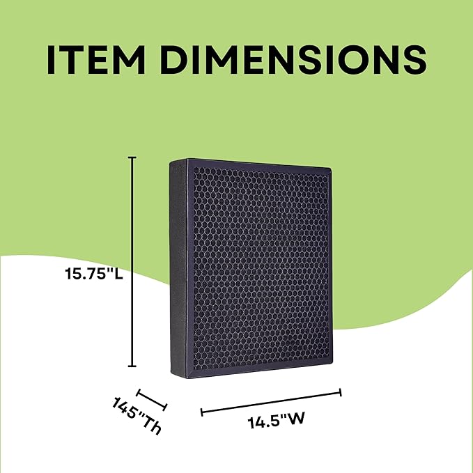 Nispira True HEPA Activated Carbon Pre Filter Replacement Compatible with Breathe Classic Smart Air Purifier BF35 HEPA-Pure. 1 Pack