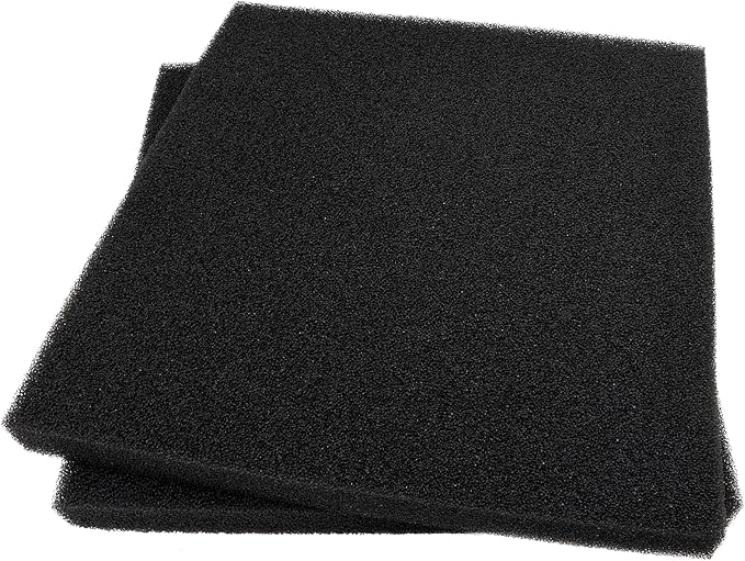 Aquarium Filter Bio Sponge Pad, Foam Sponges Filter Media, Cut fit it Filter Accessories for Fish Tanks and Ponds (18"x18"x1.6" (35PPI) 2 Pack)