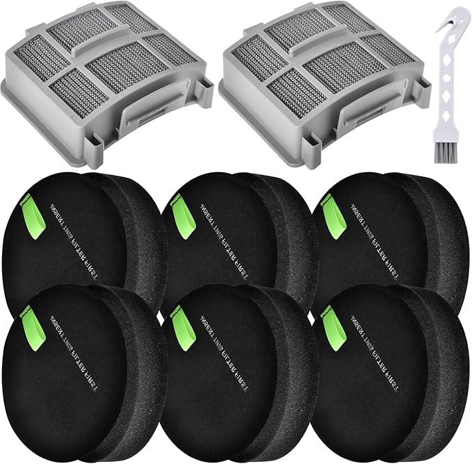 Leadaybetter Filter Replacement for Bissell SurfaceSense 3418 3415 MultiClean 3402 3774F 3409 3774 3774G 3775 3404 PowerLifte Upright Vacuum, Model 1635630 & 1635629