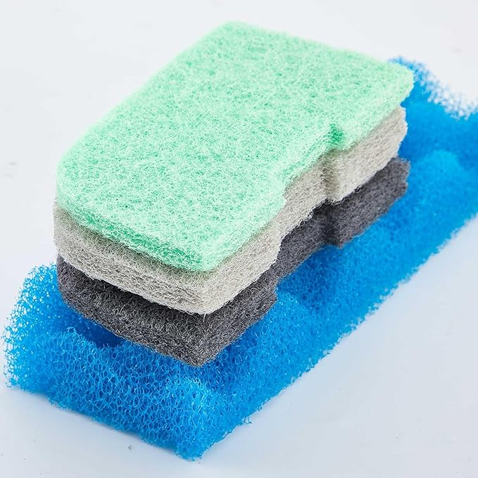 20 Pcs Aquarium Filters Replacement Filter Media Kits Compatible with Fluval 306/307, Including 2 Biological Foams, 6 Ammonia / 6 Phosphate / 6 Nitrite Remover