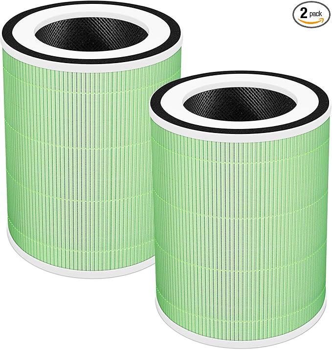 Kilo Pet Filter Replacement Compatible with Afloia Kilo, KILOPLUS, KILOPRO, MIRO, MIRO PRO and MORENTO MR-Kilo, 360° 4-Stage Filtration, 2 Pack, Green