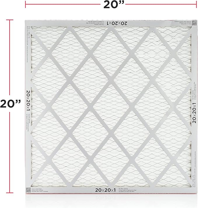 Frigidaire PureAir® 20x20x1 MERV 11 Prem Allergen Electrostatic Pleated Air Conditioner HVAC AC Furnace Filters - 6 Pack (exact dimensions 19.81 X 19.81 X 0.81)