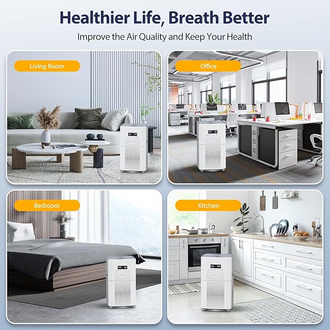 AP401 AP402 Filter Replacement, Compatible with Dayette AP401 AP402 and JOWSET AP402 AP403 Air Purifier for Large Room up to 3000Ft², Efficient Air Filter, 4-Stage Filtration System, 2 Pack