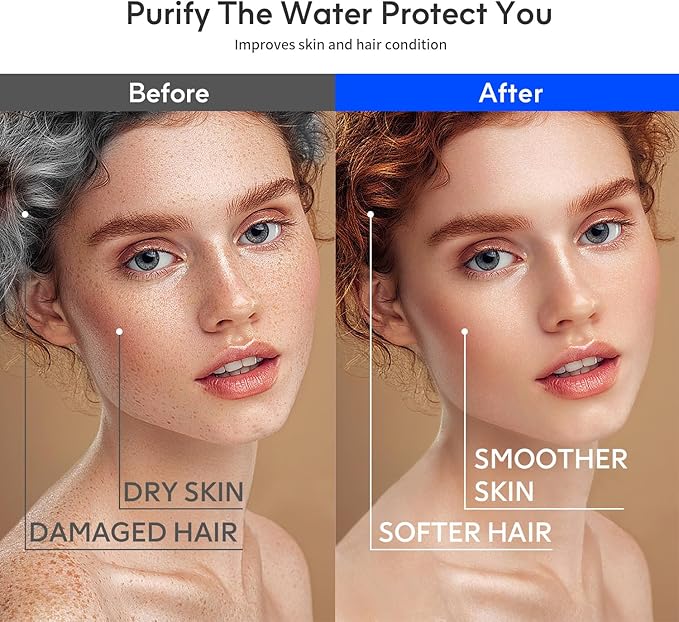 Lifefilter PRO Carbon Shower Head Filter System for Hard Water, NSF Certified, Removes Chlorine, Heavy Metals and More, Improves The Condition of Dry Skin and Hair