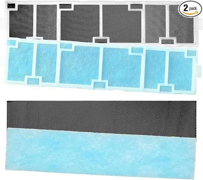 Annual Mini Split Filter Bundle Compatible with Mitsubishi Electric MAC-2330FT-E and MAC-3000FT-E Filter Bundle, Anti-Allergy, Frames Included (2 pk), with Additional Set of Replacement Filters